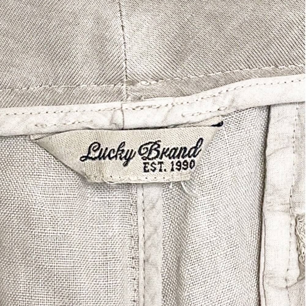 Lucky Brand 🍀 Linen Drawstring Pants (M) - Picture 6 of 8